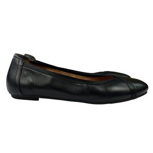 Vionic Carroll Women's Ballet Flats Black Leather Slip On Shoes Size 7.5